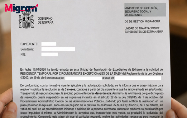 Claves de la admisión a trámite: El documento que autoriza a trabajar en la regularización extraordinaria